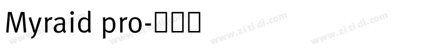 Myraid pro字体转换